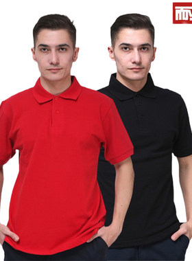 耐固夏季短袖男polo全棉纯色定制