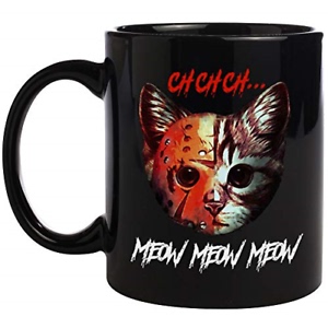 万圣节礼物猫咪陶瓷咖啡马克杯子