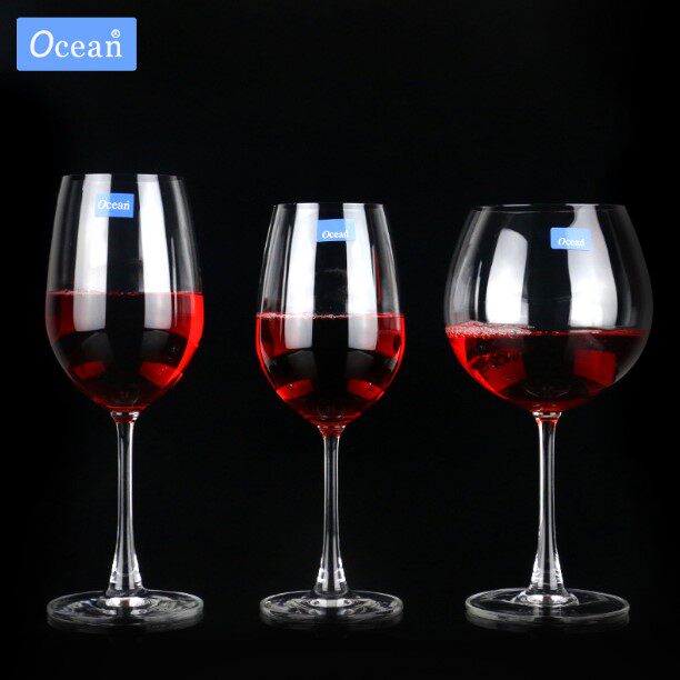 进口ocean水晶玻璃红酒杯欧式高酒杯家用大号葡萄酒杯勃艮第杯子