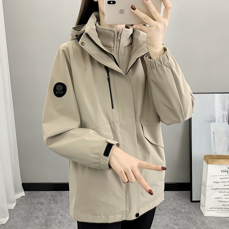 防风防水可拆卸男女同款冲锋衣