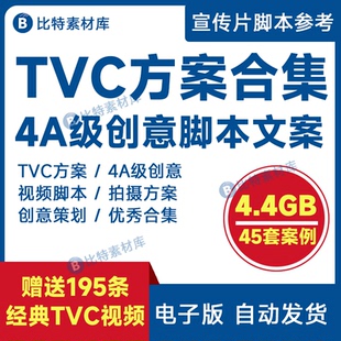TVC广告片4A创意广告脚本分镜拍摄大牌宣传片文案营销策划PPT提案