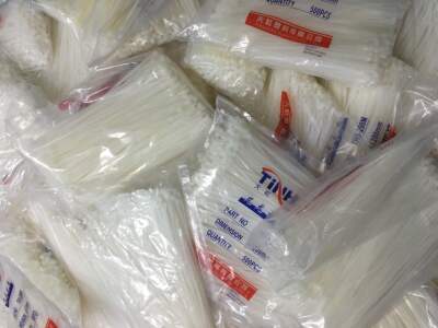 自锁式绑带天虹4x150mm尼龙扎带