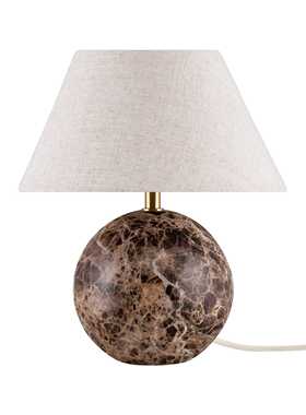 Y Globen Lighting大理石台灯法式复古温馨卧室床头灯边桌装饰