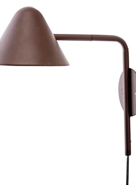 Y Bvillevägglampa metall  进口北欧简约褐色金属壁灯