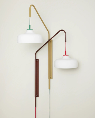 Hübsch 卡其色壁灯摇臂灯Current wall lamp