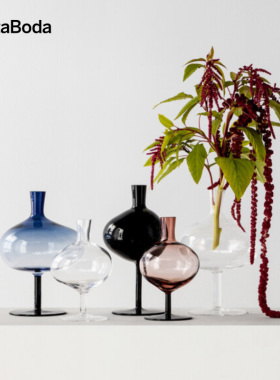 kostaboda瑞典进口水晶玻璃Bod bottle家居花瓶艺术摆件装饰品