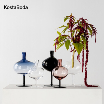 kostaboda瑞典进口水晶玻璃Bod bottle家居花瓶艺术摆件装饰品