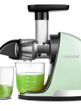欧美进口AMZCHEF 慢速冷压榨汁机精致的咀嚼 无需过滤150W