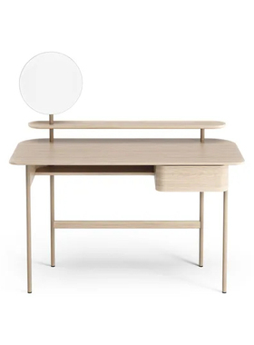 Swedese Luna desk with drawer, shelf and mirror 化妆梳妆桌