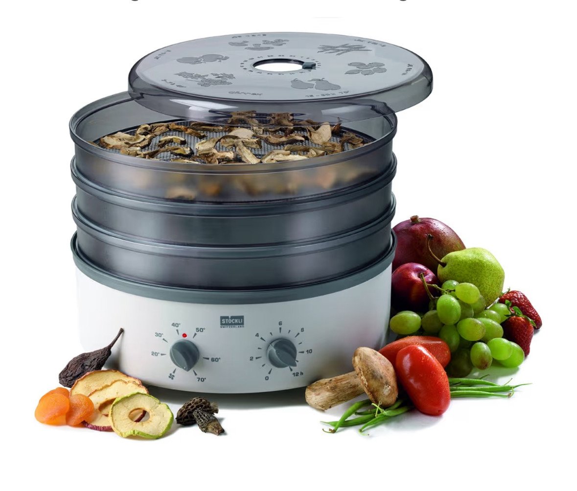 德国进口Stockli食物水果蔬菜温控3层金属网格脱水烘干器