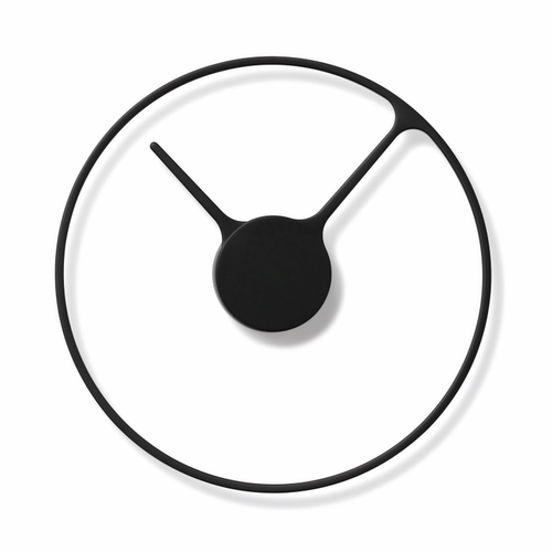 Y Stelton 丹麦极简设计黑色挂钟钟表 Stelton Time wall clock