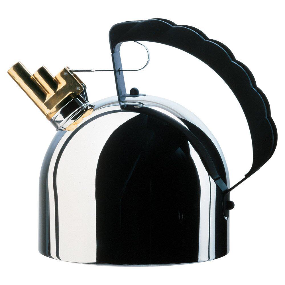 Y Alessi Hob Kettle with Steel Bottom  卫兵双笛音烧水壶