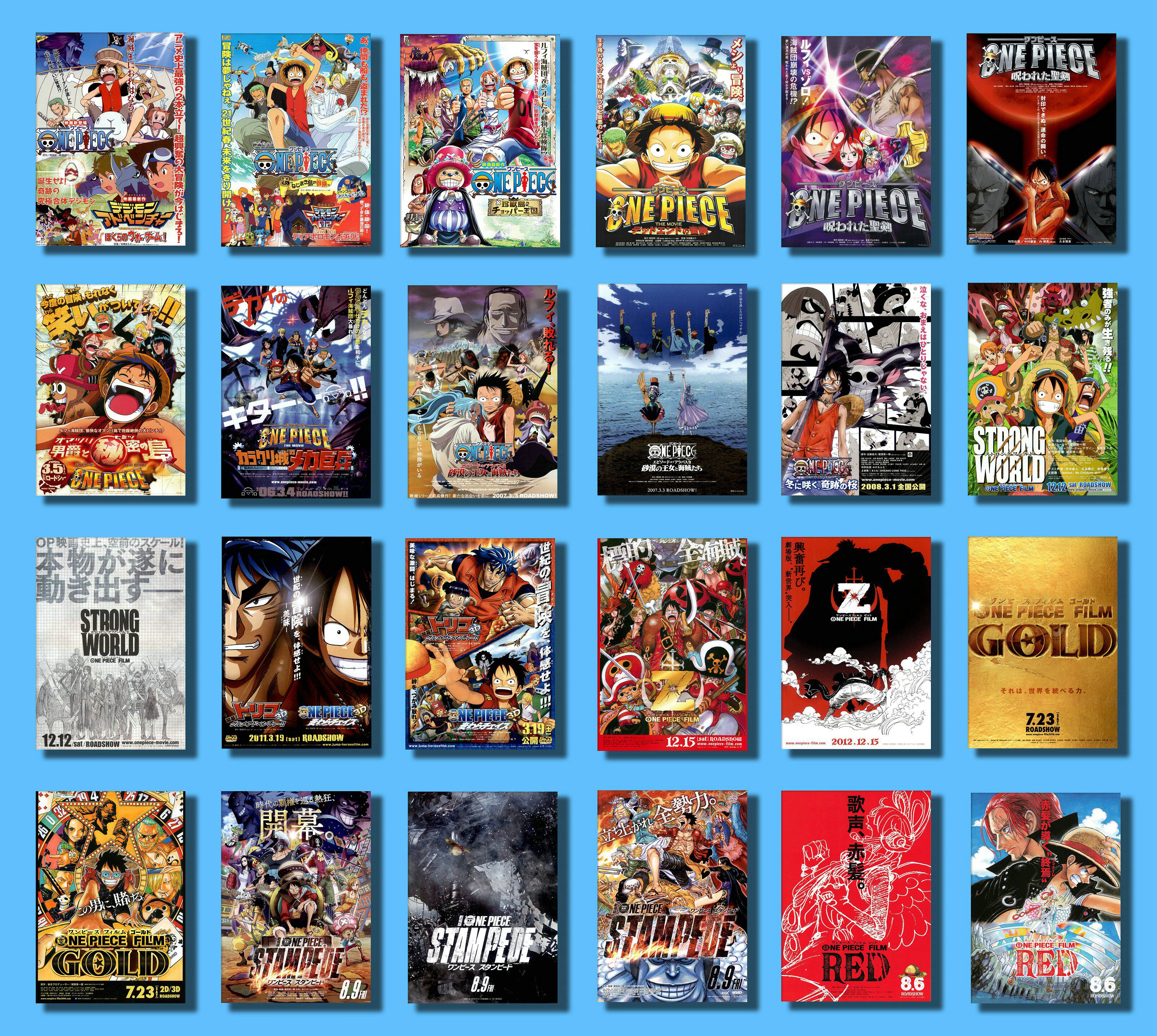 海贼王 航海王 onepiece 日本院线宣传官方原版海报dm