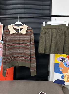 【MS 10/24新品】拉夫学霸们的费尔岛po1o衫＆绞花针织裙