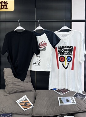 【现货】MS美式or辣妹夏宽松设计感上衣圆领印花短袖T恤女2024新