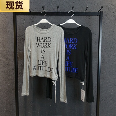 raf感时髦贴身字母tee