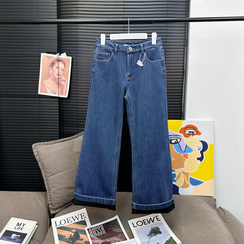 【11/25新品】简单即日常抓绒牛仔裤 RK254111