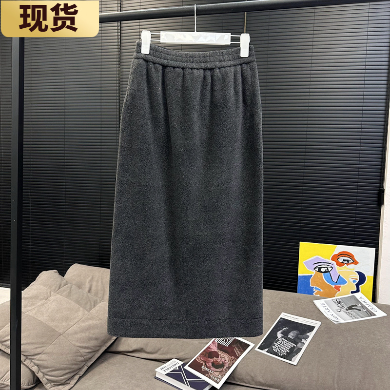 【现货】MS暖冬云粒绒半裙冬季新款显瘦百搭摇粒绒休闲裤子