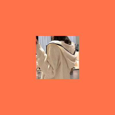 顽童的 多ways叠叠穿 实用主义全羊毛连帽麻花毛衣女冬季