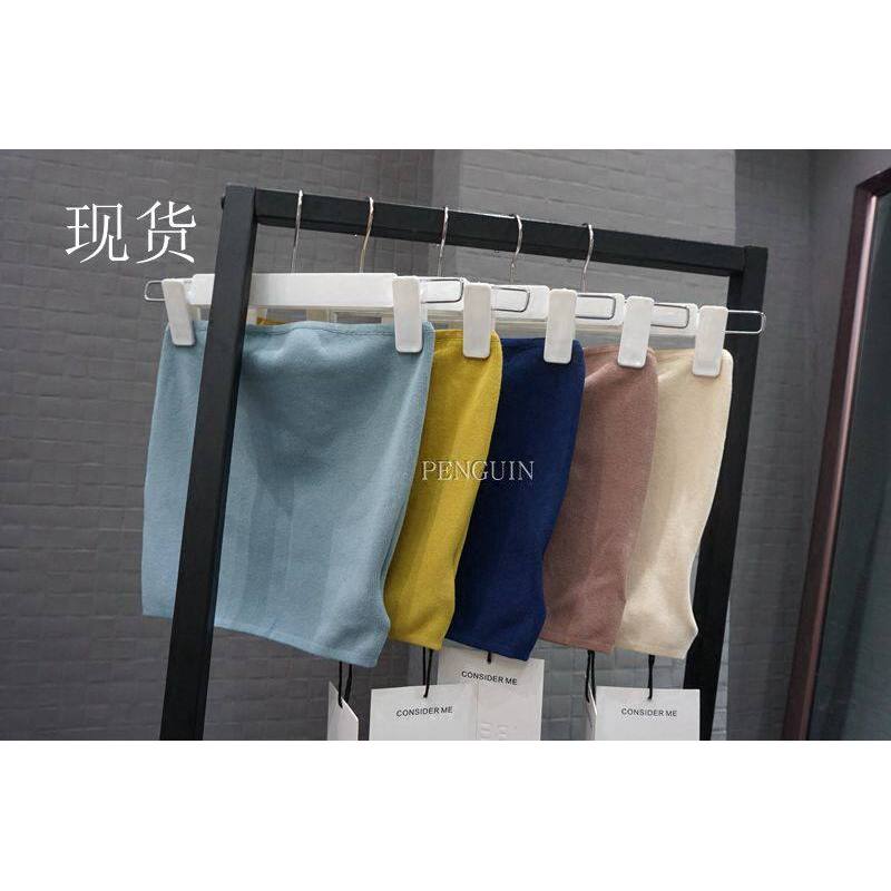 少女心网红同款外穿抹胸纯色防走光内搭背心文胸裹胸