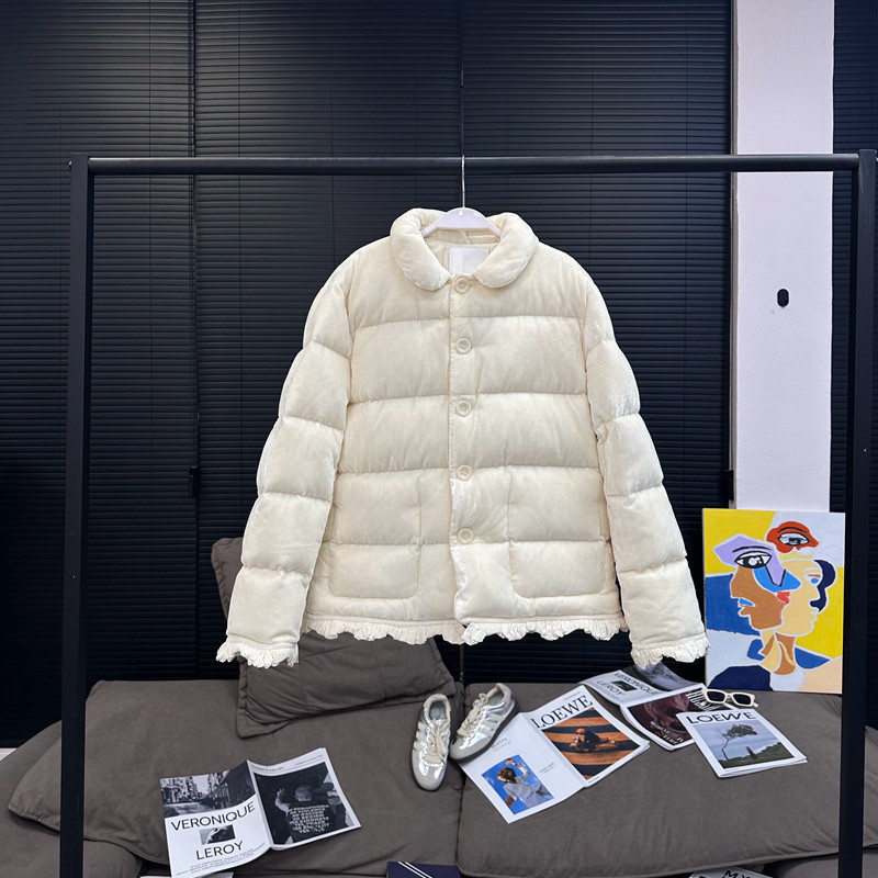 现货/MS糯米糍花瓣丝绒轻薄羽绒服云朵般软糯外套女