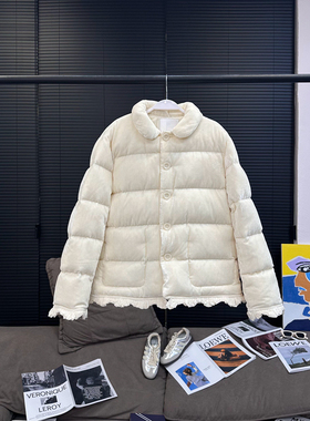 现货/MS糯米糍花瓣丝绒轻薄羽绒服云朵般软糯外套女