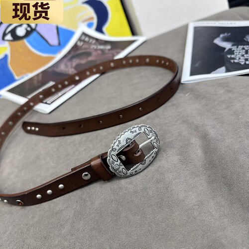 VC复古皮带订制牛皮35
