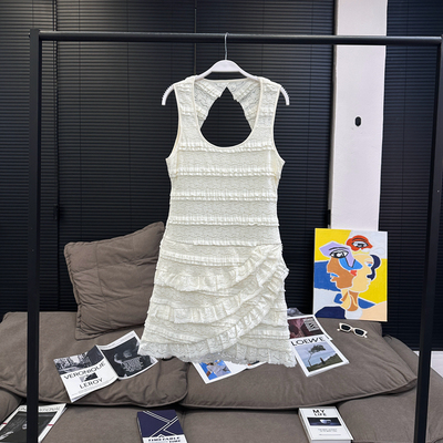 【MS 3/26新品】香草蛋糕 早春纯欲花边裙MQ25001