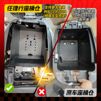 适用九号机械师MK2二代F90M锂电池仓加大座桶F2ZF30踏板FZmix底仓