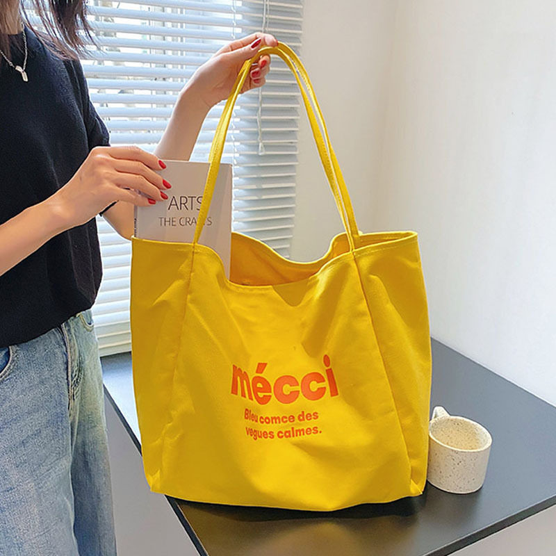 现货韩版大容量帆布包女文艺范单肩包字母学生托特包帆布手提袋,箱包皮具/热销女包/男包,通用款女包,淘宝优惠券,粉丝福利购,淘宝优惠卷