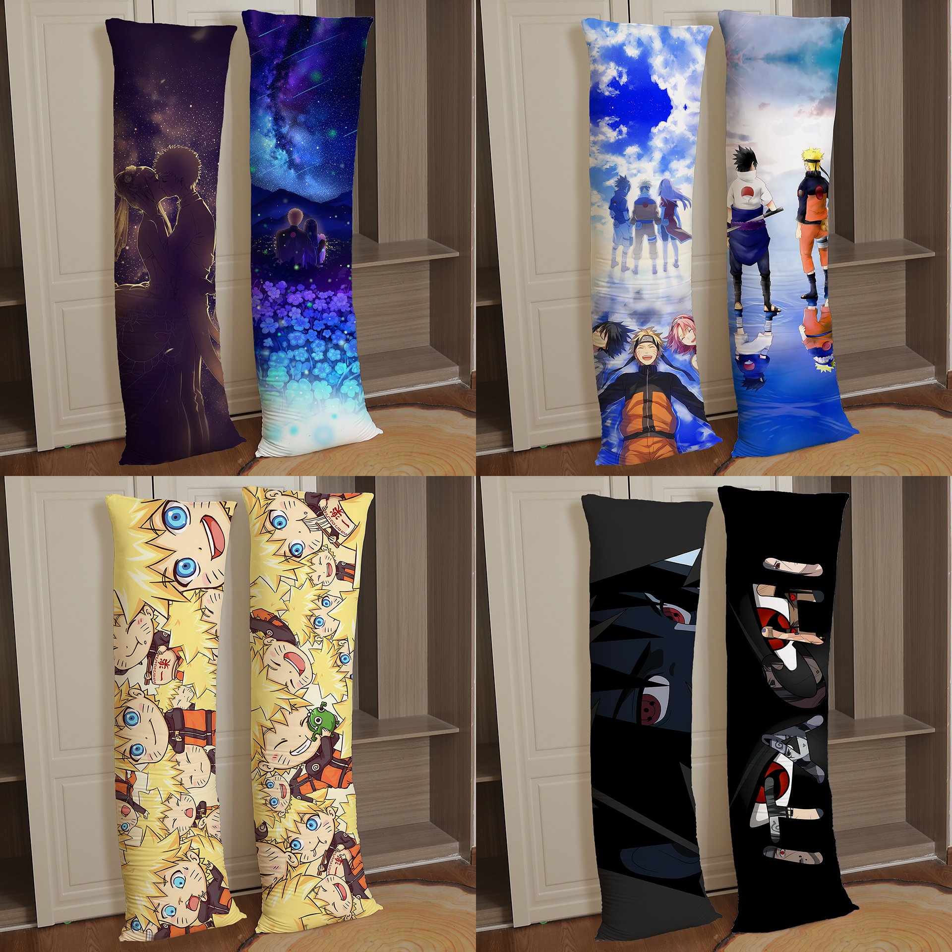 狐狸窝 火影忍者等身抱枕漩涡鸣人景色抱枕动漫周边二次元抱枕套