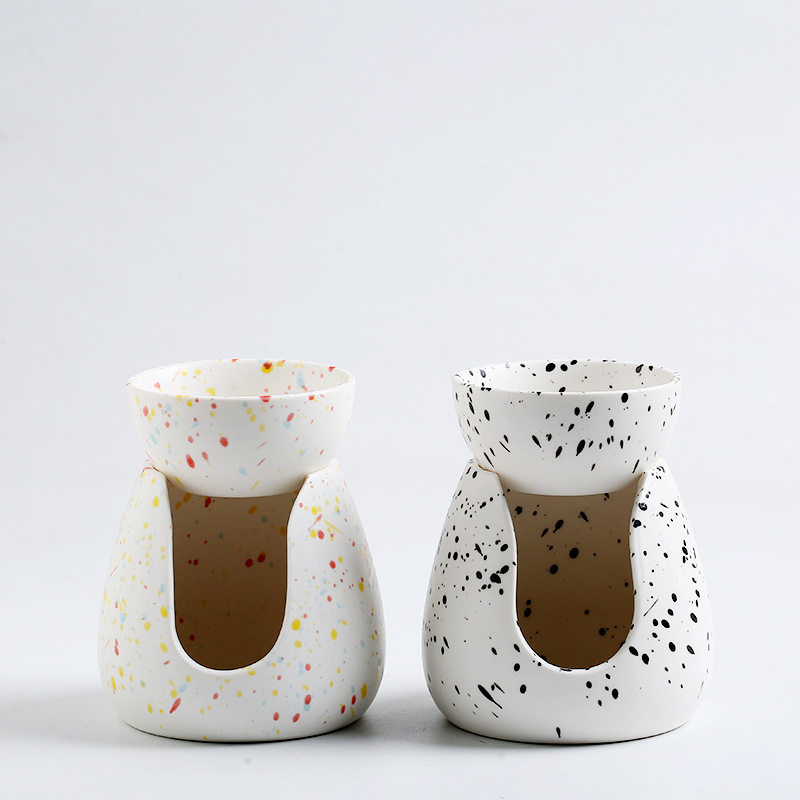 跨境热卖创意北欧陶瓷精油炉分体式香薰炉蜡烛香精炉家居工艺摆件,家居饰品,烛台,淘宝优惠券,粉丝福利购,淘宝优惠卷