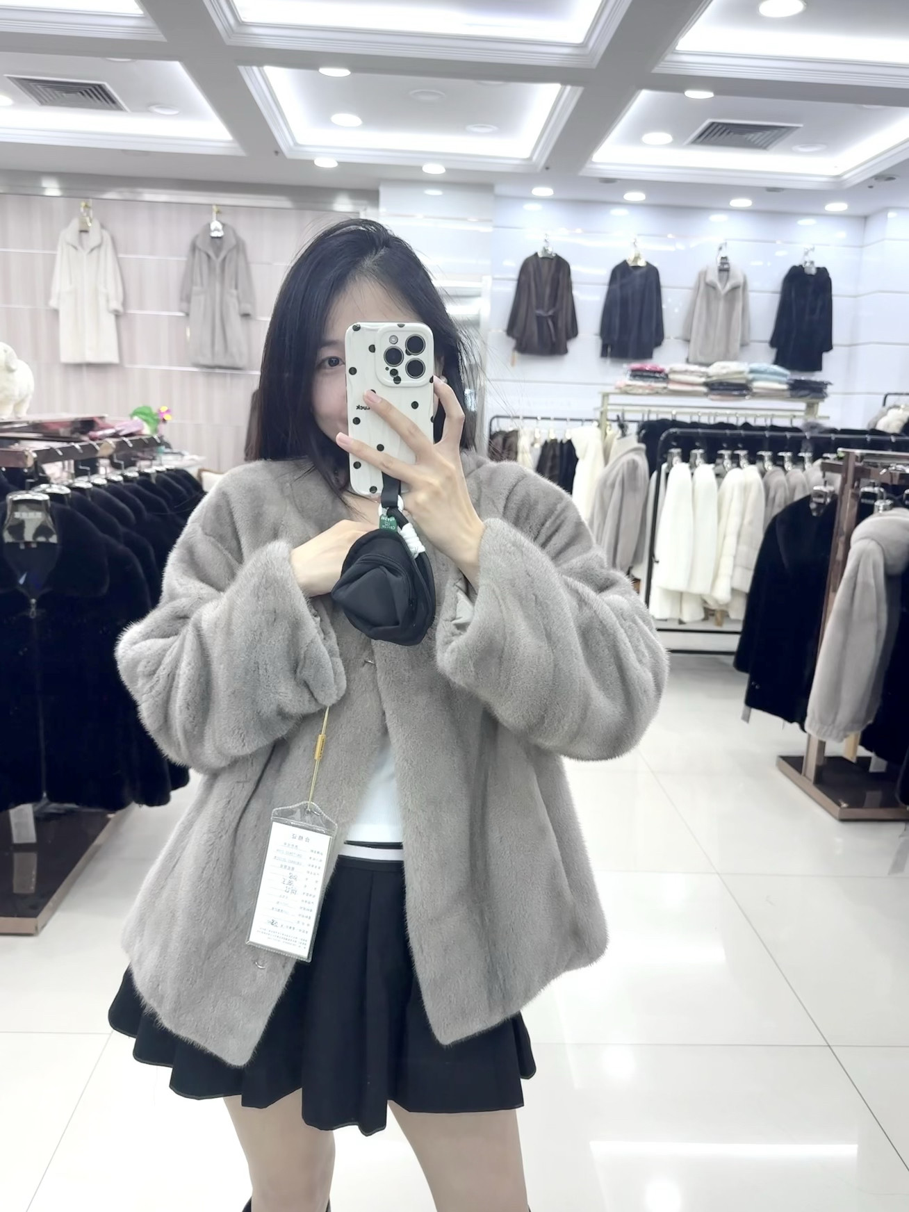 2024新款女士秋冬整貂短款进口水貂皮草外套袖全抽刀工艺