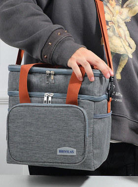 跨境午餐包野餐包户外冰包大容量斜挎手提便当包Lunchbag