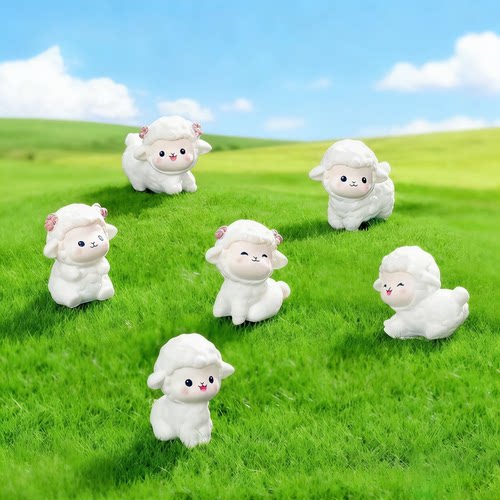 可爱小绵羊萌粒园艺盆景