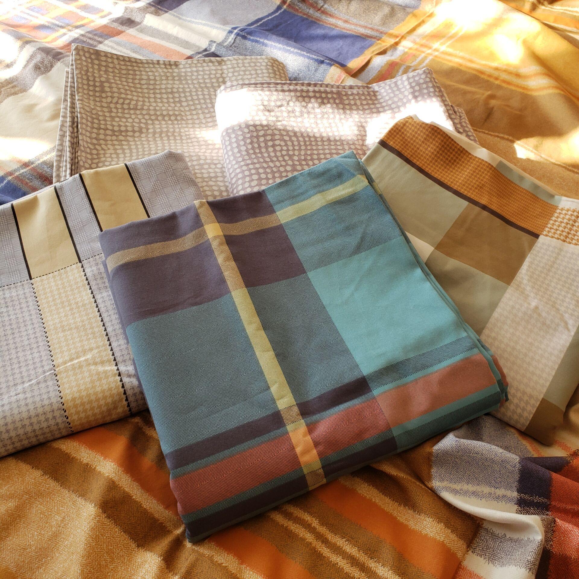 订单剩余纯棉长绒棉贡缎磨毛床单秋冬全棉双人床床单柔软亲肤