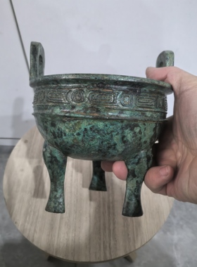 仿古青铜器毛公鼎香炉室内家居装饰收藏工艺摆件洛阳英爵烟涧柏成