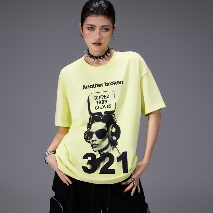 拓谷2025新款美式复古短袖T恤