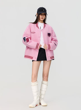 拓谷2025秋冬美式棒球服短外套