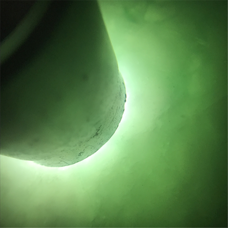 缅甸天然玉石翡翠原石老坑莫湾基手镯牌子挂件料 种老肉细 漂色花