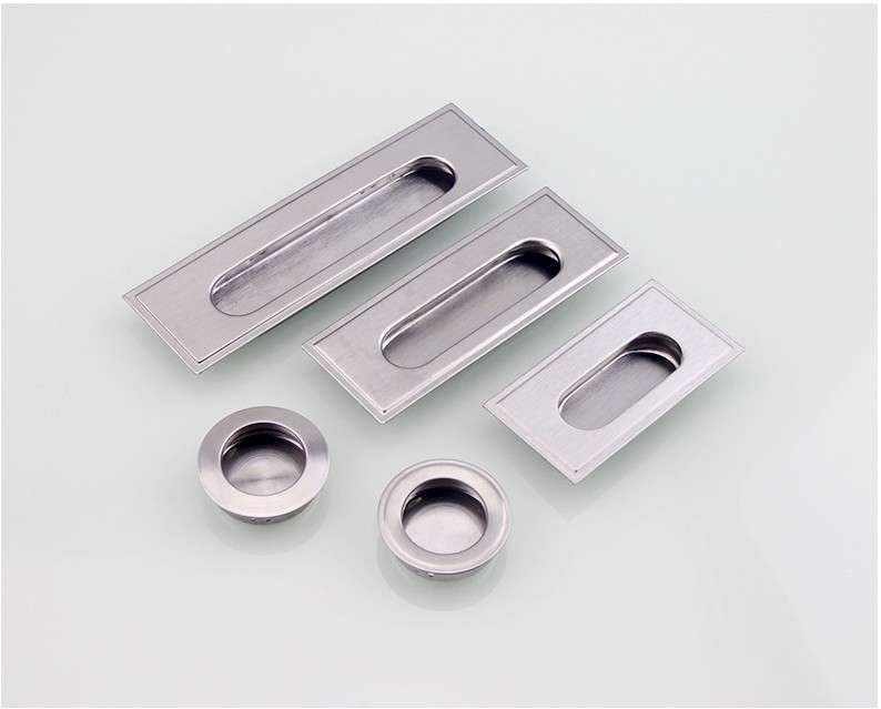 不锈钢暗拉手移门推拉门内嵌暗藏隐形拉手衣柜抽屉嵌入式暗扣