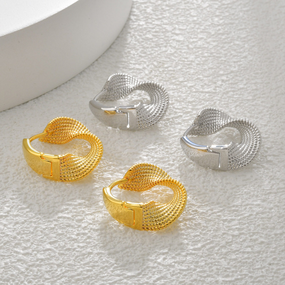 扭曲环形设计感个性耳扣镀22K真金欧美气质麻花小众百搭耳环耳饰,饰品/流行首饰/时尚饰品新,耳钉,淘宝优惠券,粉丝福利购,淘宝优惠卷