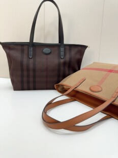 柜柜新款头层牛皮帆布托特手提包原版黄麻料松弛感腋下斜挎包