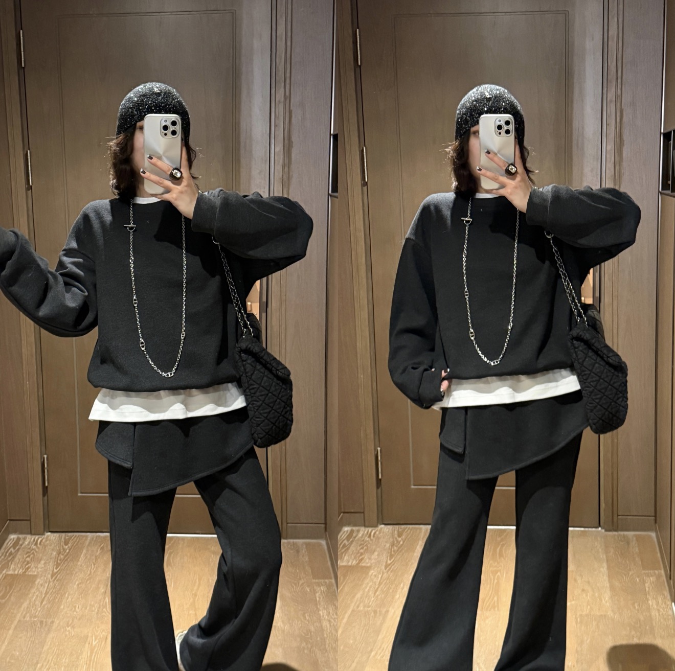 YDFSTUDIO小众【层次感】欧货高品简约设计感上衣+裤子三件套装