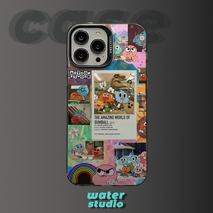 卡通阿甘美式适用苹果16promax小众iPhone15防摔nova11小米15pro华为P50红米k60一加13T稀奇古怪的手机壳OPPO