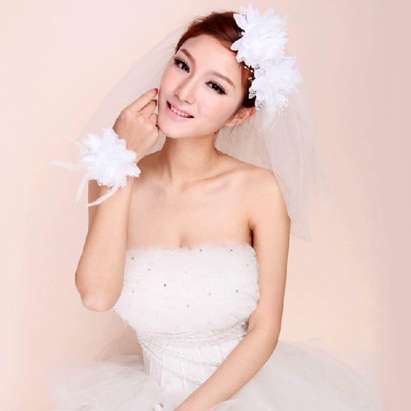 六一手花幼儿园儿童手腕花舞蹈表演道具广场舞手指花头花腕花装饰