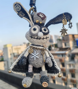 【成品发货】手工钩织废突突设德兰羊毛线玩偶包包钥匙挂件