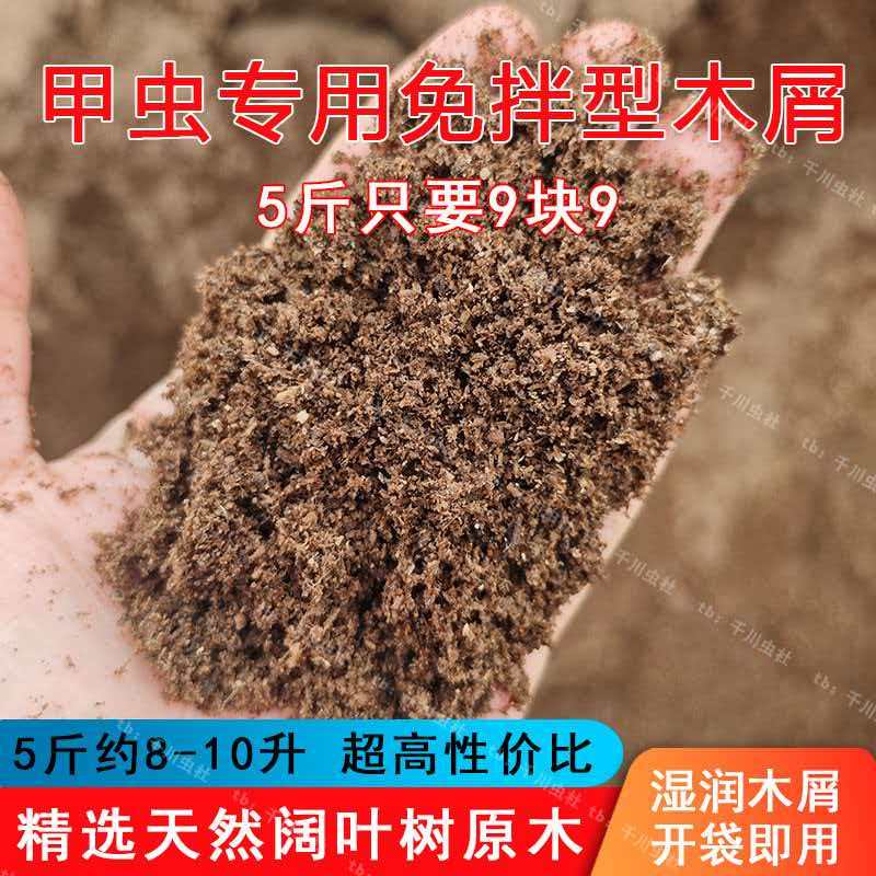 独角仙发酵木屑甲虫宠物活体幼虫锹甲饲料腐殖土产卵土深度木屑