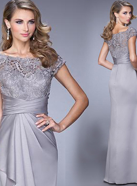 宴会晚礼服2025新款修身显瘦主持人简单大方年会气质晚装演出服女