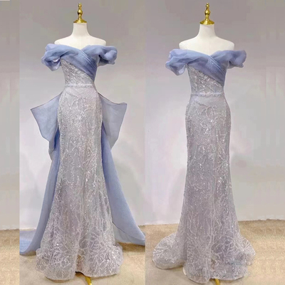 性感鱼尾鱼尾长裙修身成人晚礼服